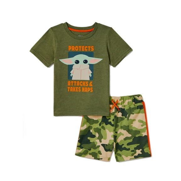 Baby Yoda Baby and Toddler Boy T-Shirt and Shorts, Outfit Sets 2-Piece, Sizes 12M-5T