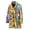 342, variant on Watercolor Rooster Pattern Women Bathrobe One Size Univeral Fits, Chicken Rooster Fashion Lightweight Plush Fleece Long Robe For Women