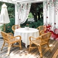 thumbnail image 4 of Outdoor Curtains for Patio Waterproof, Love Heart Valentines Outdoor Privacy Panels Grommet, Eucalyptus Botanical Red Pink Blackout Outside Curtains for Porch/Cabana/Pergola/Gazebo 54"x108", 2 Panels, 4 of 8