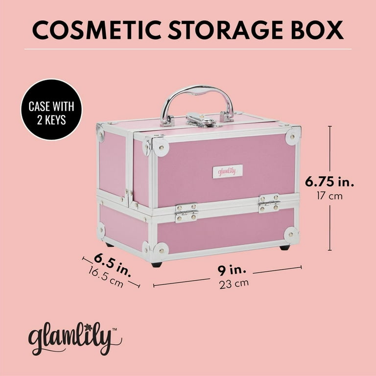 Glynis Cosmetics Storage Box Latitude Run Finish: Pink