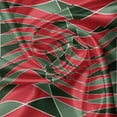 thumbnail image 5 of Ambesonne Geometric Valance Pack of 2, Christmas Shapes, 42"X18", Almond Green Red, 5 of 5