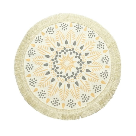 

Cup Mat Beautiful Fine Workmanship Non-slip Bohemian Style Nordic Heat Insulation Polyester Cotton Dining Table Mat Coaster Pad Household Accessories