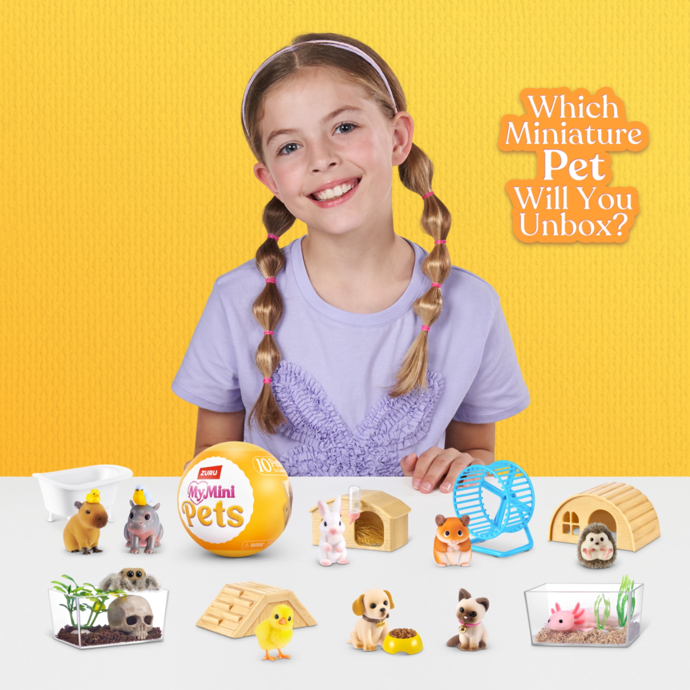 My Mini Pet Series 1 Mystery Capsule by ZURU - Collectible Surprise Unbox Pet Doll with Accessories for Kids Ages 3+