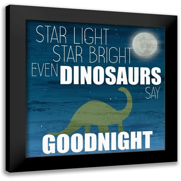 Bailey, Ann 12x12 Black Modern Framed Museum Art Print Titled - Even Dinosaurs 1