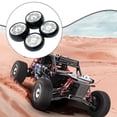 thumbnail image 6 of 4 Pieces RC Car Tires Simulation Wheel Tire Aluminum Rims High Strength for 1/24 RC Car Model Upgrade, 6 of 8