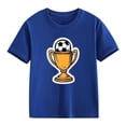 thumbnail image 4 of Atogsazn Soccer Printed T-shirt for Boys Kids Casual Short Sleeve Crew Neck Casual Tees For Kids Sports Blue 12-13 Years Fashion, 4 of 7