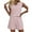 Pink, variant on VDJ Women 2 Piece Short Sets Zip Up Collared Tank Tops Drawstring Shorts Sleeveless Outfits with Pockets Pink Sweatsuits Sizs XL