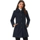 thumbnail image 1 of Abrigo de invierno para mujer Cuello de piel sintética Abrigo largo cálido Azul Oscuro XL, 1 of 6