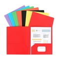 thumbnail image 2 of 1/6Pcs Two-Pocket Folders Letter Size Document Folders with 2 Pocket Holds 100 Sheets Presentation Folder 11.4x9.33Inch, 2 of 8
