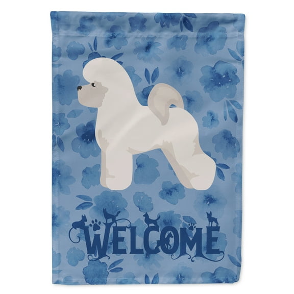 Carolines Treasures CK5969CHF Bichon Fris? Welcome Flag Canvas House Size Large multicolor