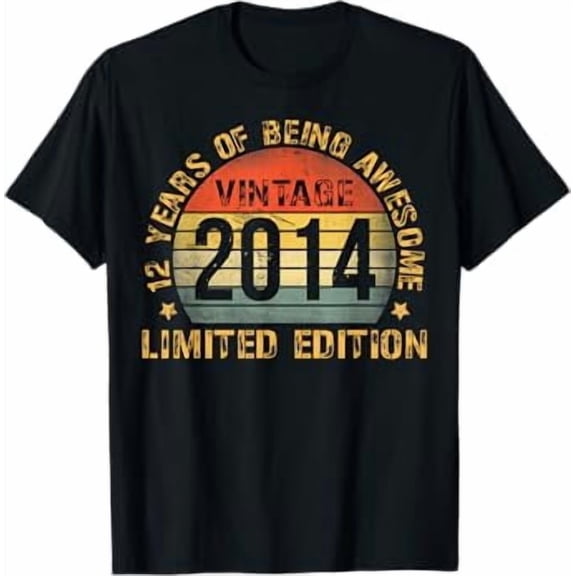 12yr Bday Son Boy Funny 2014 12th 12 Year Old Birthday T-Shirt