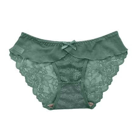

Women Lace Sexy Breathable Lace Hollow Out Brief Panties