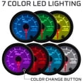 thumbnail image 4 of GlowShift | White 7 Color Series 100 PSI Fuel Pressure Gauge for Cars and Trucks, 4 of 6