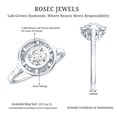thumbnail image 5 of Rosec Jewels Lab Grown Diamond Half Carat Engagement Ring - EF-VS Grade - Ready To Gift, 14K White Gold, US 7.00, 5 of 8