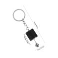 thumbnail image 2 of NIYANGLE Fidget Toy Keychain Chain Alloy Key Organizer Black 1Pack, 2 of 8