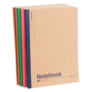 BINGLI Composition Notebooks Bulk,Kraft Cover with Rainbow Spines Notebook Journals,College Ruled Lined Travel Journals for Home,Office,School,40 pages/20 sheets,8.3”x 5.5”,A5