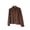 Brown, variant on Womens Fuzzy Fleece Jacket Long Sleeve Button up Hooded Coats Casual Comfy Side Split Winter Thermal Outerwear with Pockets Pink S