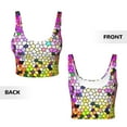 thumbnail image 5 of Lsque Colorful Tie Dye Stained Glass 3 Printed Women'S Sports Bra, Compression, Moisture Wicking, High-Impact Sports Bra For Women,Supportive sports bra-Small, 5 of 9