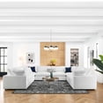 thumbnail image 2 of Modular Sectional Deep Sofa Set, White, Fabric, Modern Contemporary, Living Lounge Cafe Room Hotel Lobby Hospitality, 2 of 10