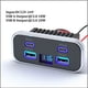 thumbnail image 2 of Panel de RV con Cuatro Puertos USB de 12 V. Cargador de Coche con Puerto USB PD3.0 de 20 W y QC3.0 de 18 W con Voltímetro para Autobús, Camión, ., 2 of 6