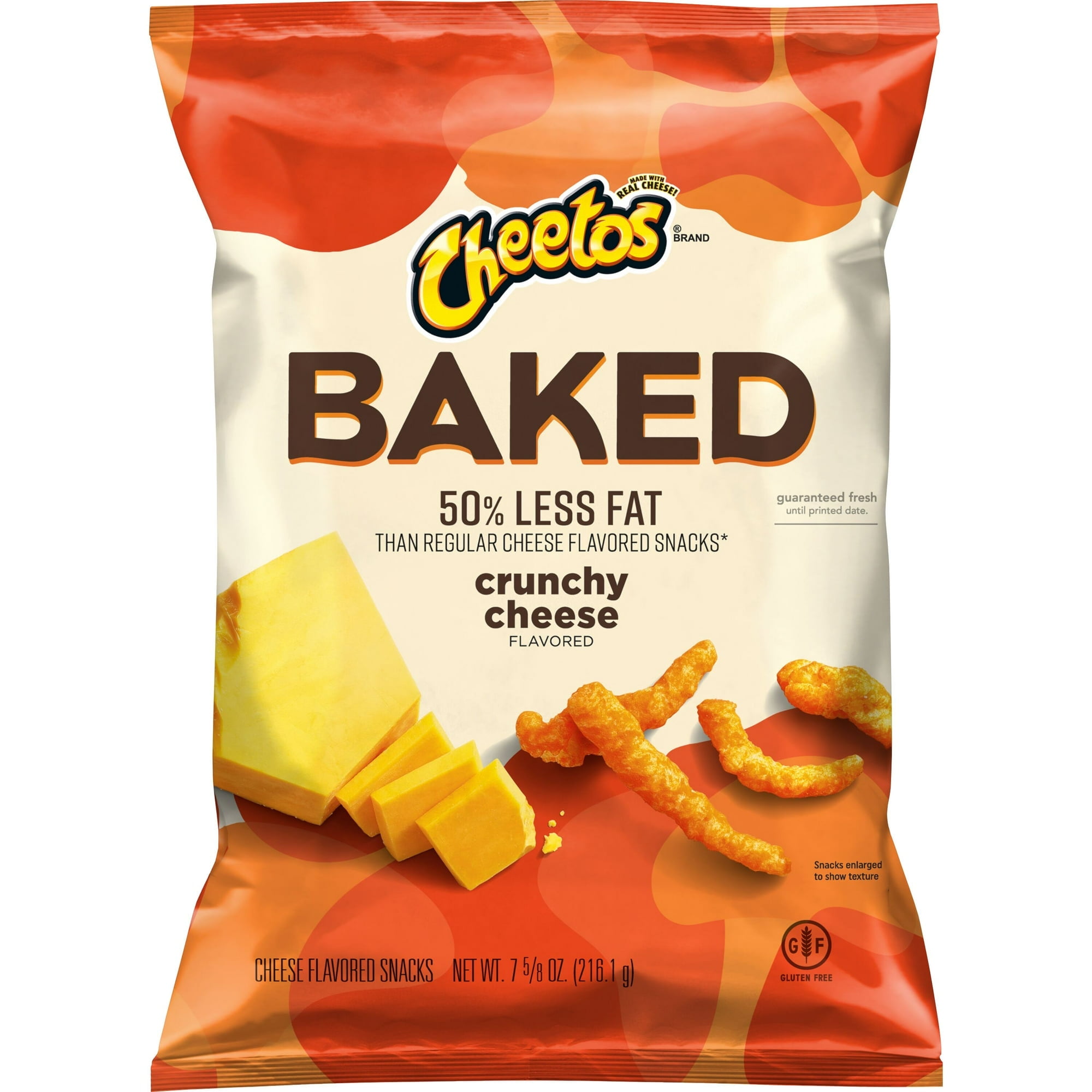 Cheetos Oven Baked Crunchy Cheese Snacks, 7.625 oz Bag With Olive Green Bowl By ValueNest