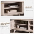 thumbnail image 2 of OKD 70" Modern Farmhouse TV Stand with 2 Soft Close Door, Fluted Entertainment Center Console Table, Media Furniture for Living Room, Alder White, 2 of 6