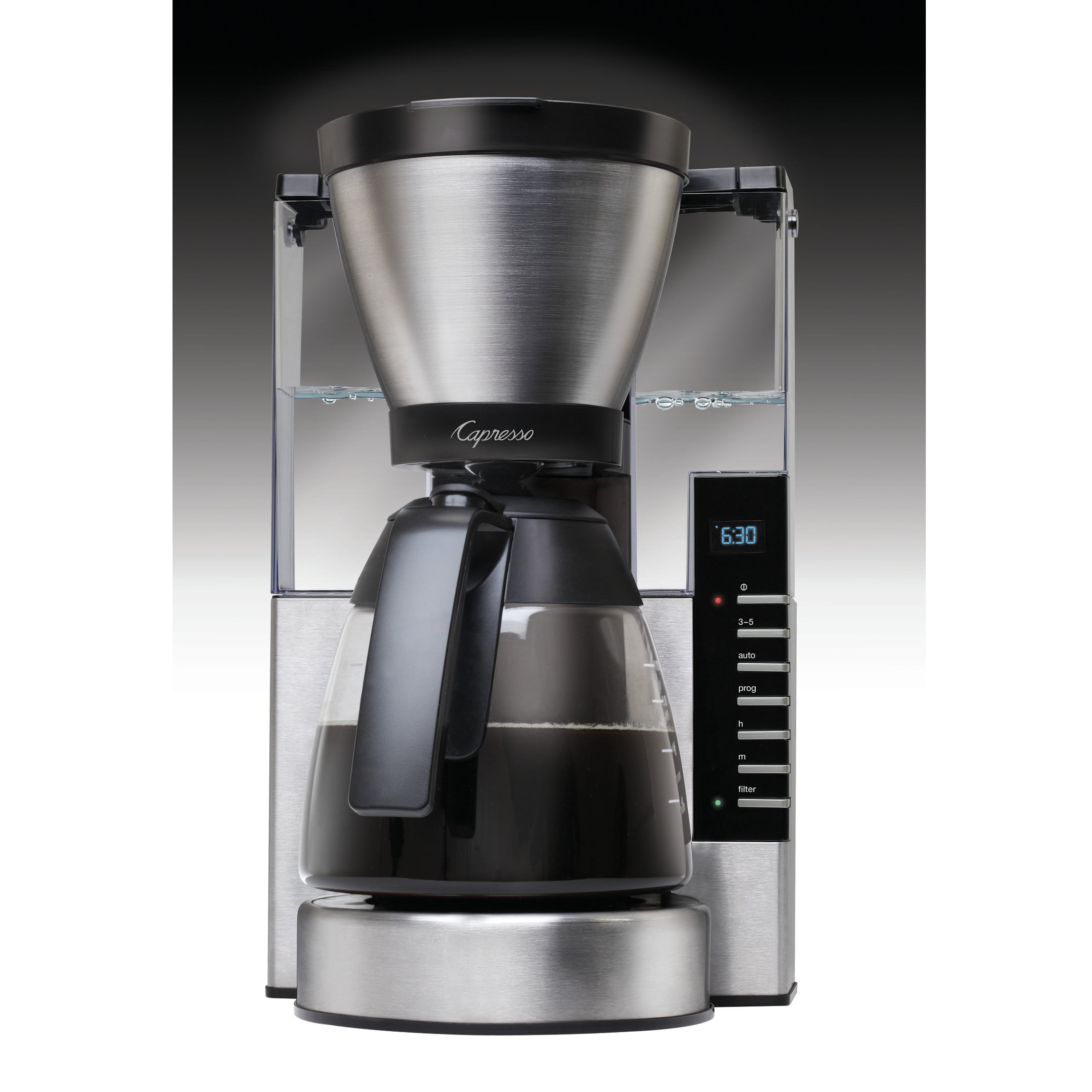 Capresso MG900 10-Cup Rapid Brew Coffee Maker with Glass Carafe u0026 Removable  Water Tank - Walmart.com