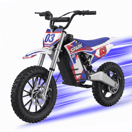 NEXVEY SPARK03 Lite Kids Electric Dirt Bike, 1000W 36V, 14" Off-Road Tires | 20MPH | 20MILES | 3 Speed Modes | Max Load 220 lbs | Dual Suspension & Disc Brake | Electric Motorcycle for Kids