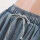 thumbnail image 4 of WILLBEST Pantalones Mujer Pantalones Vaqueros Holgados de Pierna Ancha para Mujer, de Talla Grande, Holgados, de Cintura Alta, Elásticos, Con Bolsillos Profundos, Cómodos E Informales. Extra Grande, 4 of 7