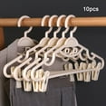 thumbnail image 2 of 10pcs Clothes Hangers with Clips Plastic Space Saving Non-Slip Skirt Organizer, 2 of 2