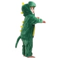 thumbnail image 5 of Meitianfacai Winter Dinosaur Onesie Baby Boy Girl Jumpsuit Fleece Romper Hooded Snowsuit Winter Clothes,Dark Green,Size:18-24 Months, 5 of 9
