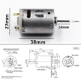 thumbnail image 4 of Micro alta velocidad RS-385 DC engranaje acero inoxidable metal cepillado, 4 of 6