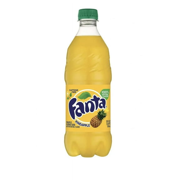 Fanta 24-Pack Pineapple Soda, 20 oz Bottles