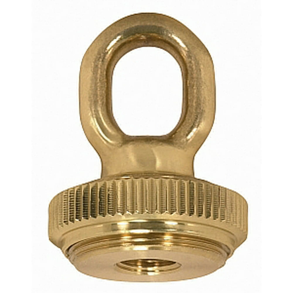 Satco 1/4 IP Heavy Duty Cast Brass Screw Collar Loop with Ring 1/4 IP