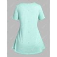 thumbnail image 4 of Camiseta Talla Extra Volantes y Lazo Frontal Rosegal  Camisetas tallas grandes, 4 of 5