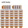 thumbnail image 1 of Lames de Rasoir à 5 Couches pour Hommes Rasage Lisse pour Barbe Recharges de Machine à Raser pour Soin du Visage 48 en 1, 1 of 6