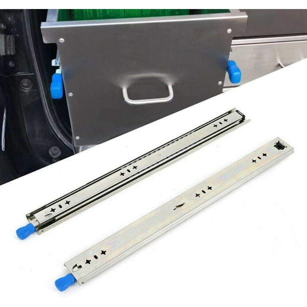 Locking Drawer Slide, 1840inch Full Extension Ball Bearing Side Mount