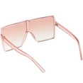 thumbnail image 4 of Super Oversize Translucent Square Sunglasses Flat Top Color Tinted Flat Lens 69mm (Pink), 4 of 4