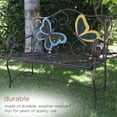 thumbnail image 4 of Alpine Corporation Outdoor Durable Iron Bench - Bronze, 4 of 10