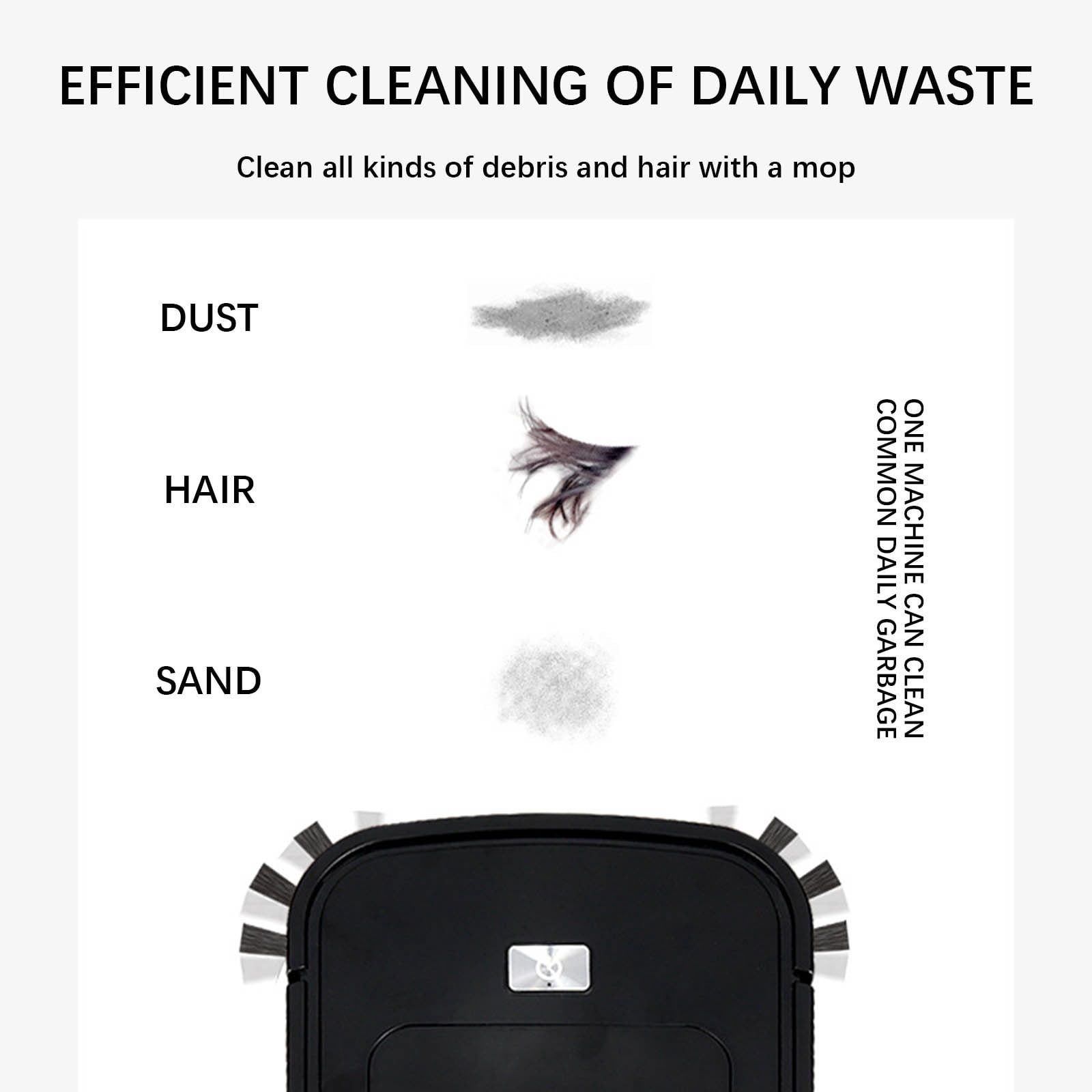HBBKVI Rechargeable Vacuum Cleaner, Intelligent Sweeping Robot with Mop & Spray, Long Battery Life, Quiet Operation for Home Cleaning