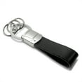 thumbnail image 3 of Nissan NISMO Chrome Round Hook Real Black Leather Loop Key Chain, 3 of 4