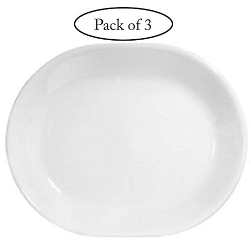 CORELLE Livingware WINTER FROST WHITE 12 x 10 SERVING PLATTER Meat Plate Tray 