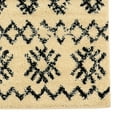 thumbnail image 2 of Moroccan Mekenes Rug Ivory 8x10 Modern Frieze Shag Neutral Color Pattern, 2 of 4
