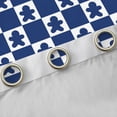 thumbnail image 4 of Feelyou Kids Kawaii Gingerbread Man Blackout Curtains Set of 2 (52x84 Each), Blue Plaid Checkered Window Curtains, Merry Christmas Curtains and Drapes, Curtains and Drapes Room Decor, 4 of 6