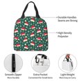 thumbnail image 4 of Disketp Santa Hat Joy Green Festive for Insulated Lunch Bag for Women and Men, Perfect for Work, Hiking, Picnic, 4 of 8