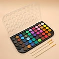 thumbnail image 7 of 48 Colors Watercolor Cake Set with 3 Brushes, Washable, Travel Design, Perfect for Card Making, Illustrations, Painting, Calligraphy, 7 of 7