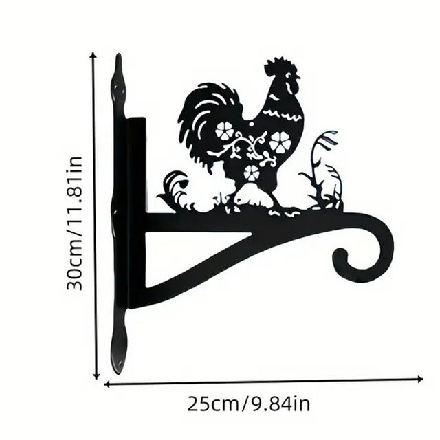 JJKBVCLO Planter Hangers Wall Mounted Hanger For Outdoor Use Chicken Design Versatile For Flower Pots Wall Mounted Flower Wall Decoration Hanging Flower Rack