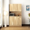 thumbnail image 6 of 70.87" Wardrobe with Drawer and Shelf | Bedroom Storage, Rich Textured Veneer, 6 of 6