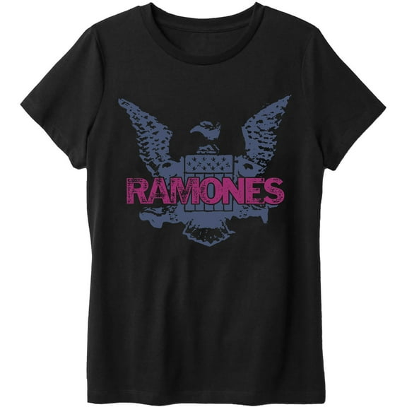 Ramones Unisex T-Shirt Purple Eagle (Small)