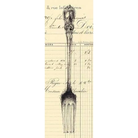 Fork Document Canvas Art - Z Studio (24 x 48)